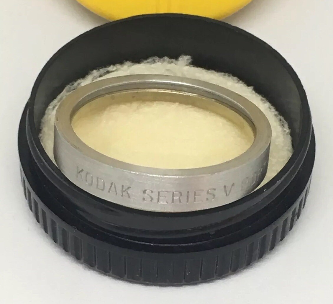 Vintage Kodak Series V Portra Lens 2+ Front In Original Kodak Round Box USA