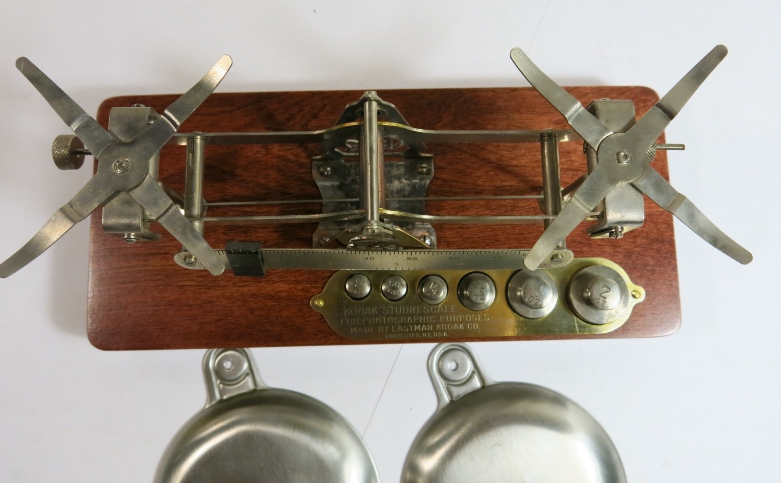 Antique Kodak Studio Scale with Weights & Box — Refinished Base plus New Feet
