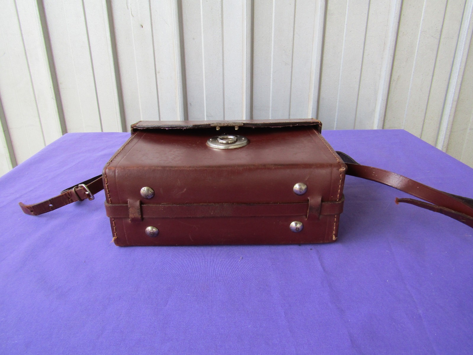 Leather Camera Case with Carry Strap Zeiss 1940s Vintage