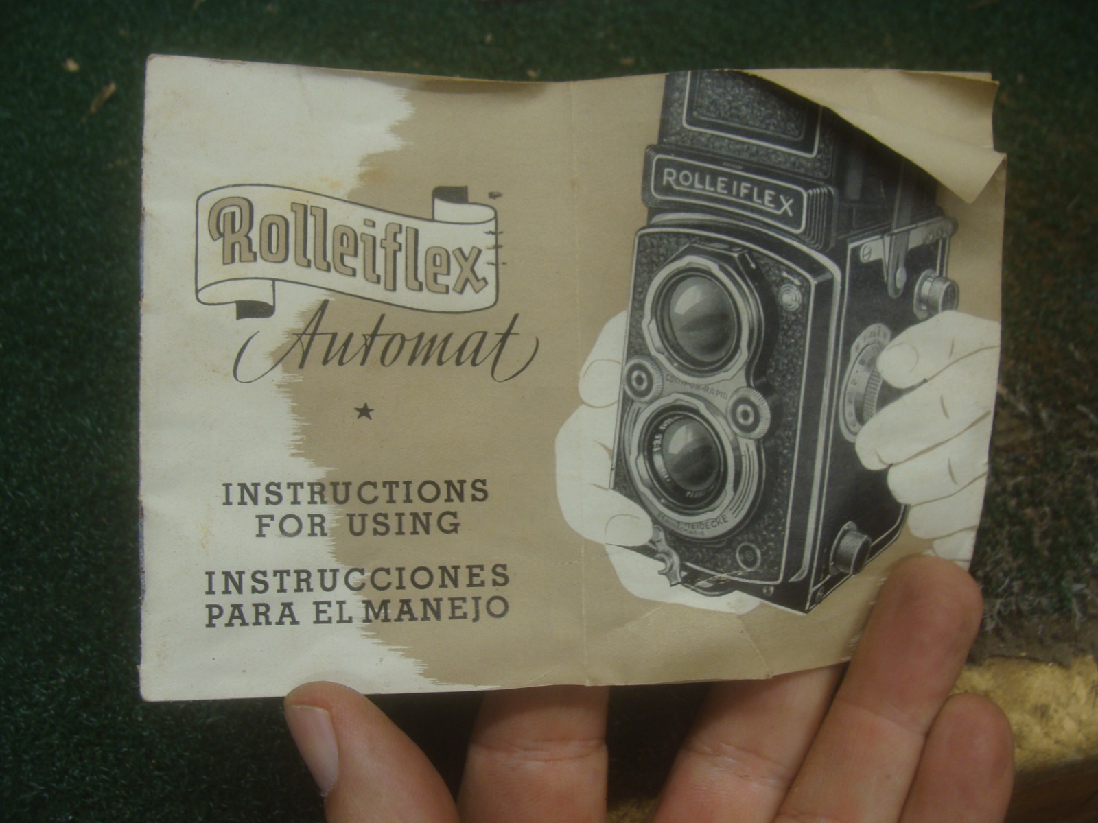 Rare Rolleiflex Empty Box Only For Camera with paperwork – AS SHOWN