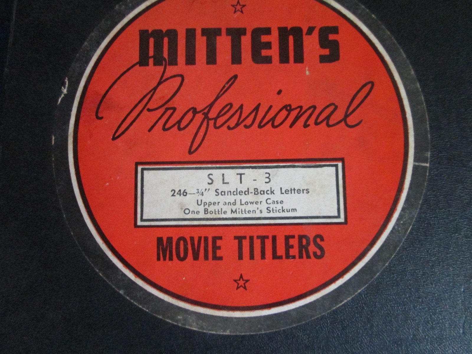 Vintage Mitten’s Professional Movie Titler SLT- 3 Set 3/4″ Letters