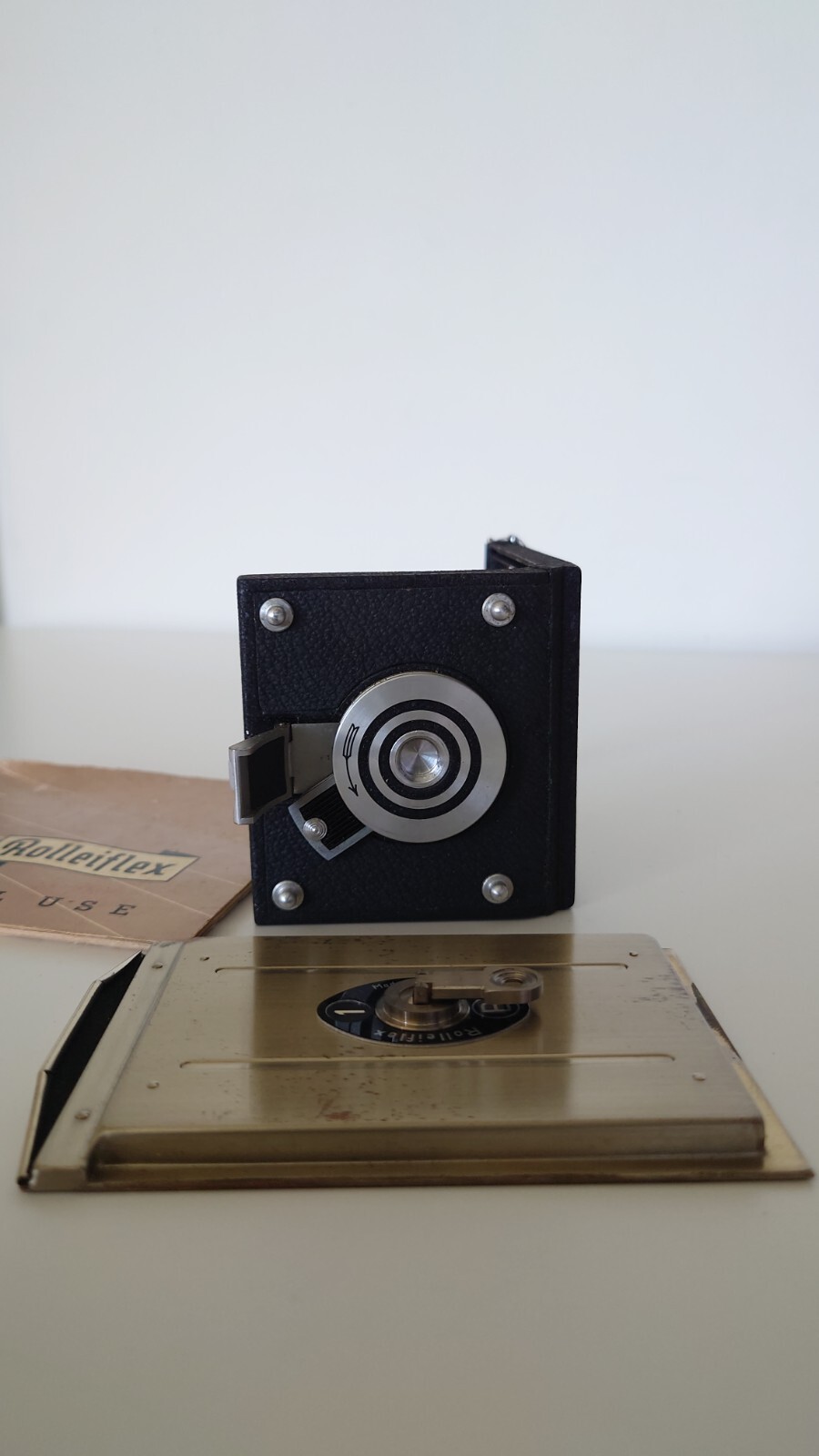 Vintage Rolleiflex Accessories w/ Manual Mid-Century Photography