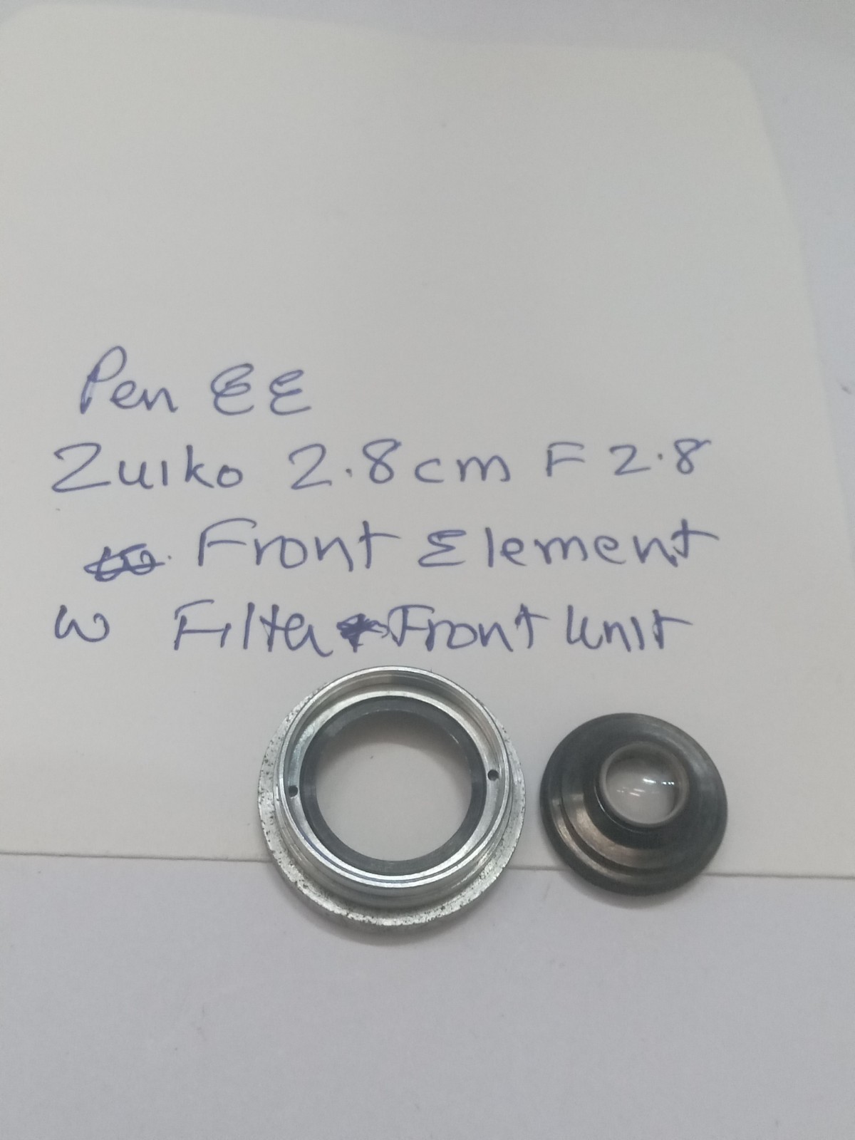 Olympus Pen EE Zuiko 2.8cm F2.8 Front Lens Element W Front Unit Ring