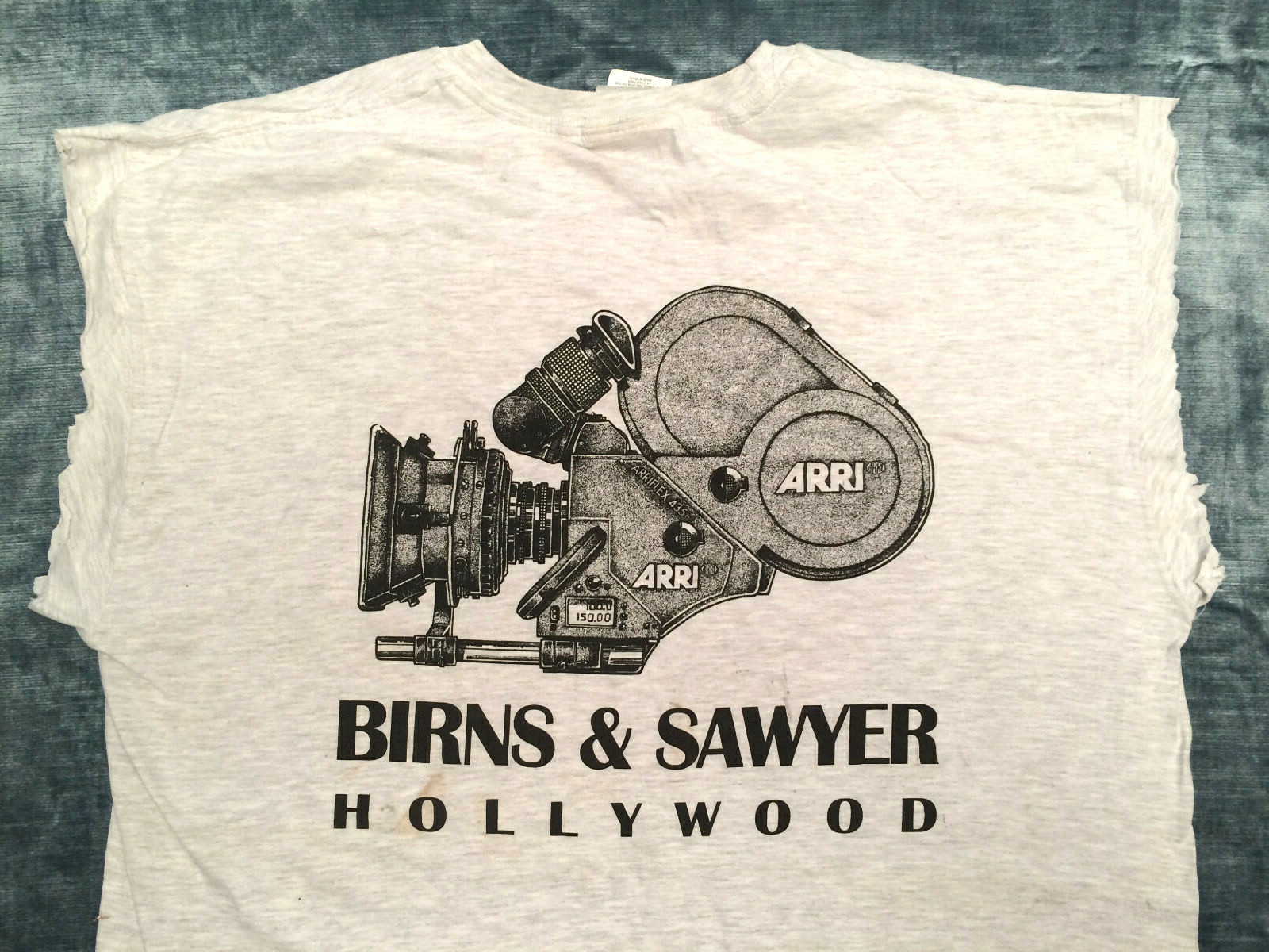 VINTAGE “BIRNS & SAWYER HOLLYWOOD” CAMERA RENTALS, T-SHIRT ARRI-CAM MITCHELL-CAM