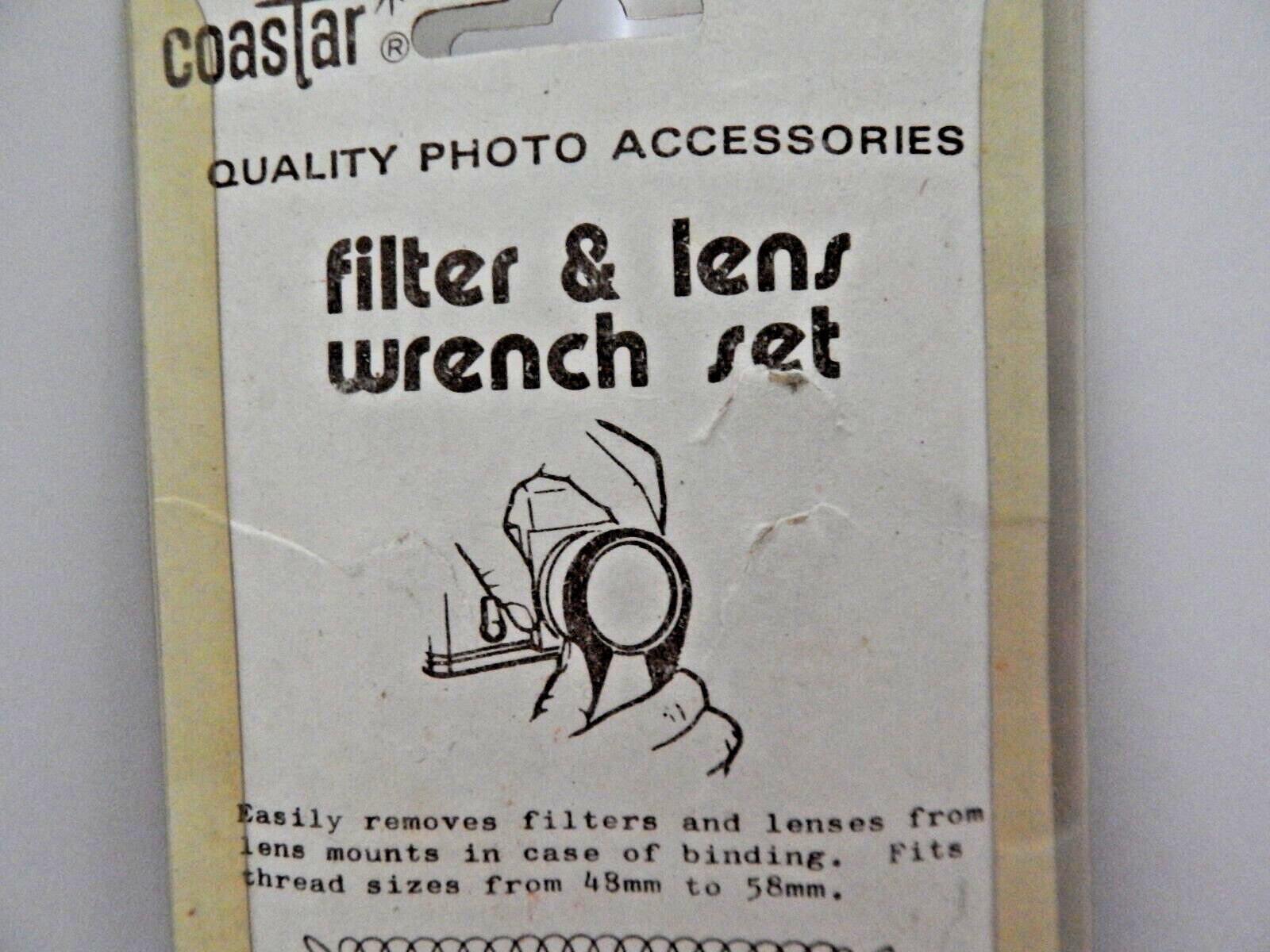 Vintage Coastar Camera Filter & Lens Wrench Set NOS