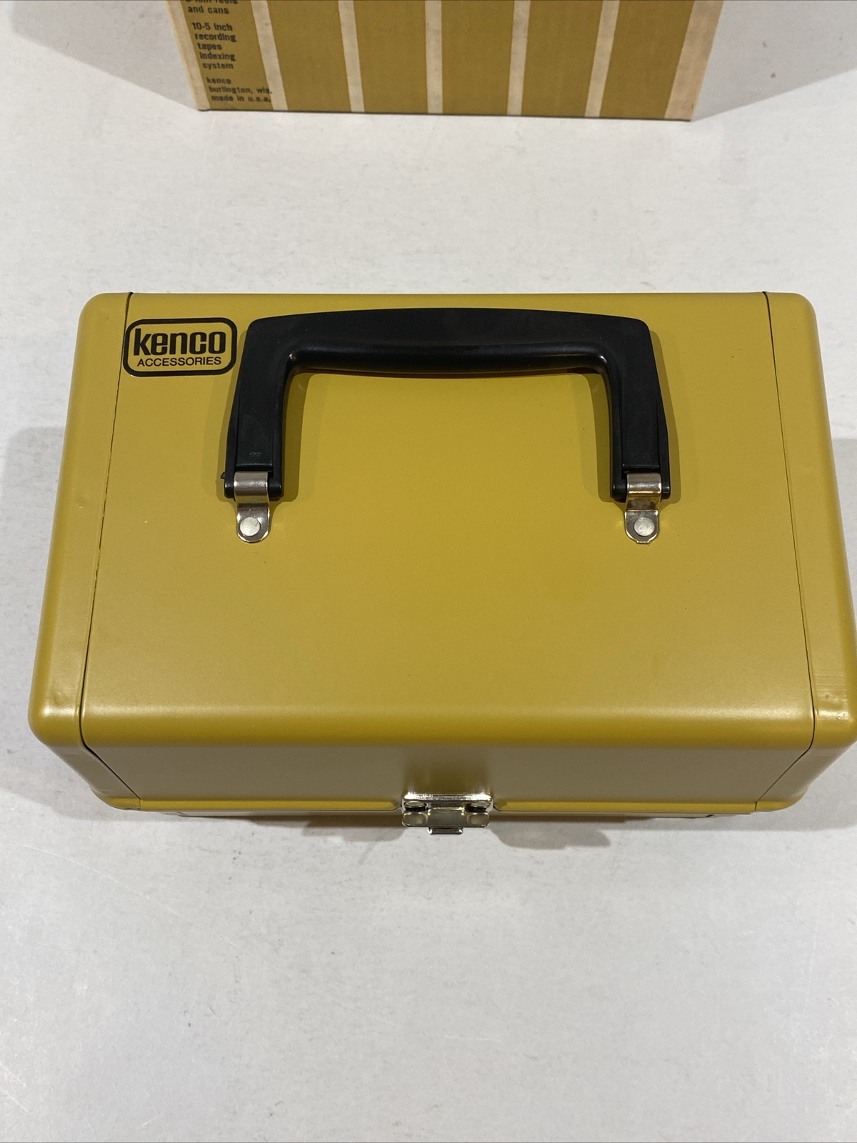 Vintage Model 1200 Kenco Movie Film Library Chest In Original Box + Index Card