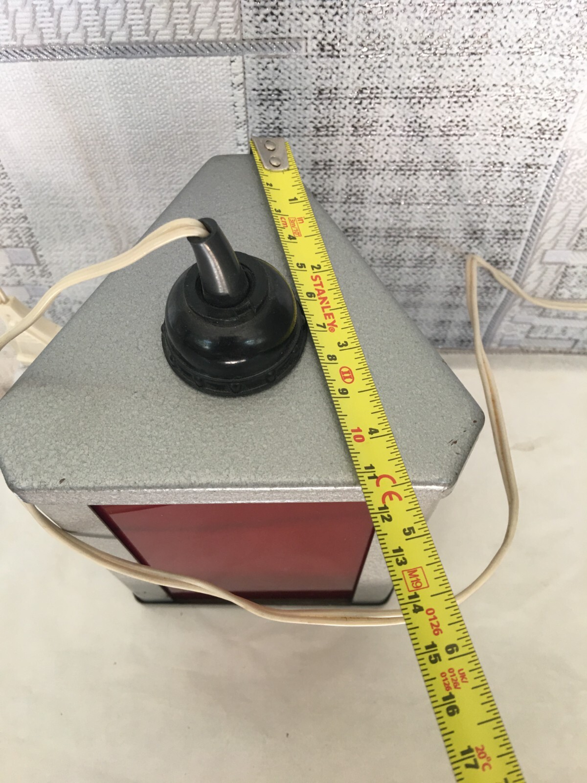 Vintage Soviet red lantern of the USSR for photo printing 1975-1980s
