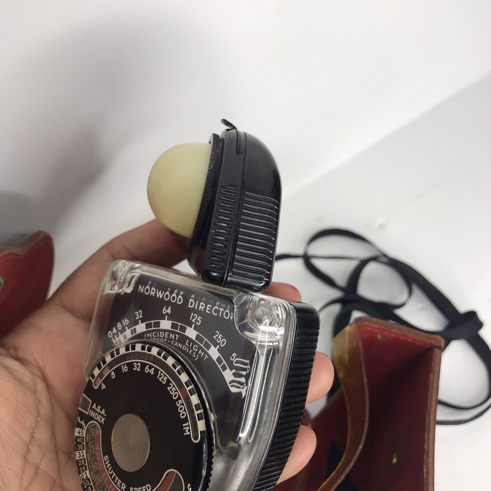 Vintage Norwood Director Exposure Analog Light Meter model C with Original Case