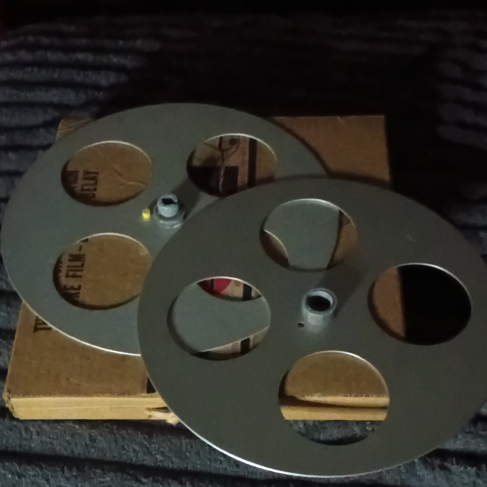 16mm Aluminum Split Reel By Goldberg Brothers Holds 1200′ Of Motion Picture Film