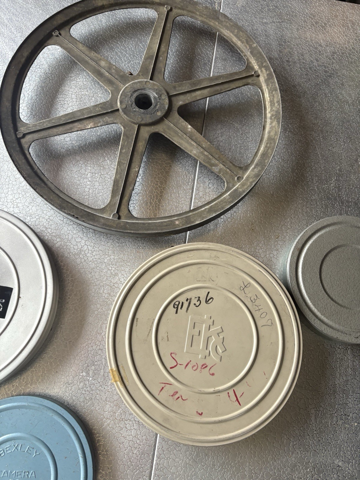 Vintage Reel Film Canister LOT of 7 Eastern Kodak Co. Bell Howell Super 8