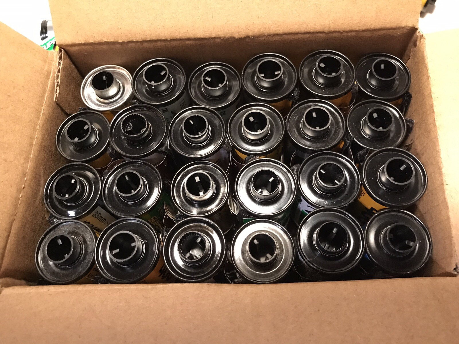 48 Empty 35mm Film Cassettes KODAK, FUJI and others