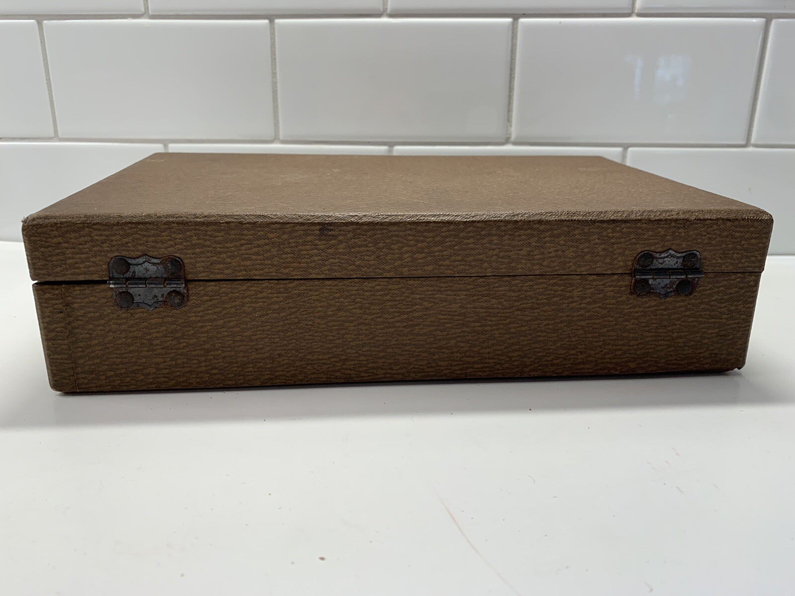 Vintage Barnett & Jaffe Brown Projector Slide Case Box Pennsylvania
