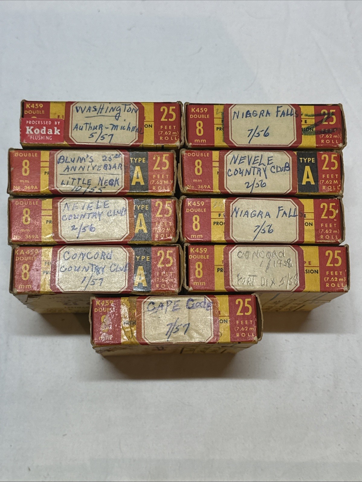 Lot Of Vintage 8mm Family Home Movie Reels Kodak Technicolor Travel Holidays