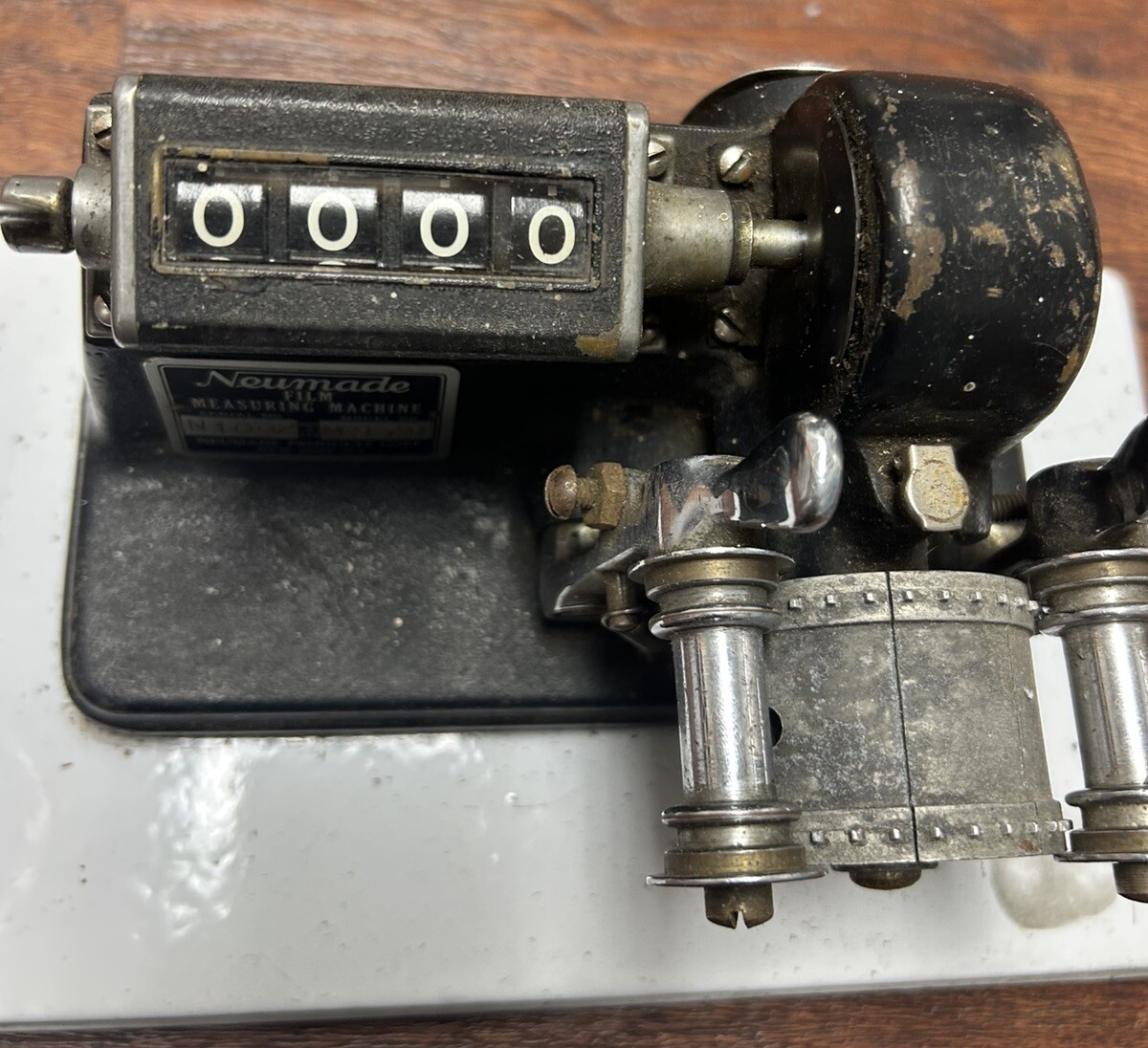 Neumade Film Measuring Machine M37S 16mm With Metal Base. Rare Vintage