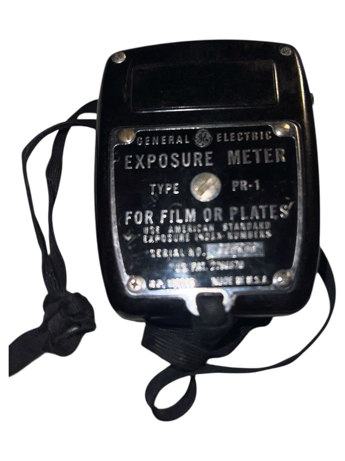 General Electric Exposure Meter Type PR-1 for Film or Plates