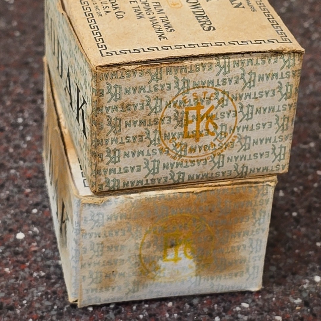 10- Eastman Kodak Developing Powders for 2-1/2, 3-1/2 MACHINES, 4X5 Plate Tanks