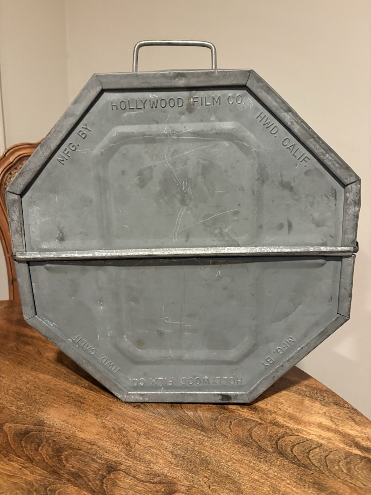 Vintage Hollywood Film Co 35mm Projector Film Reel Canister Shipping Can Case