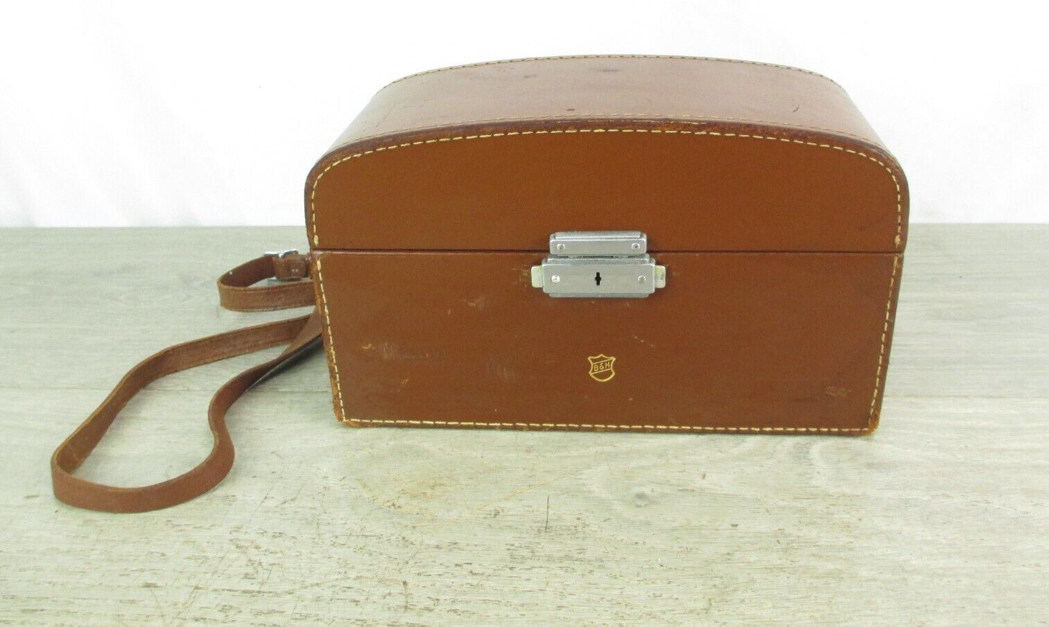 VINTAGE B&H BROWN LEATHER 8MM MOVIE CAMERA CASE