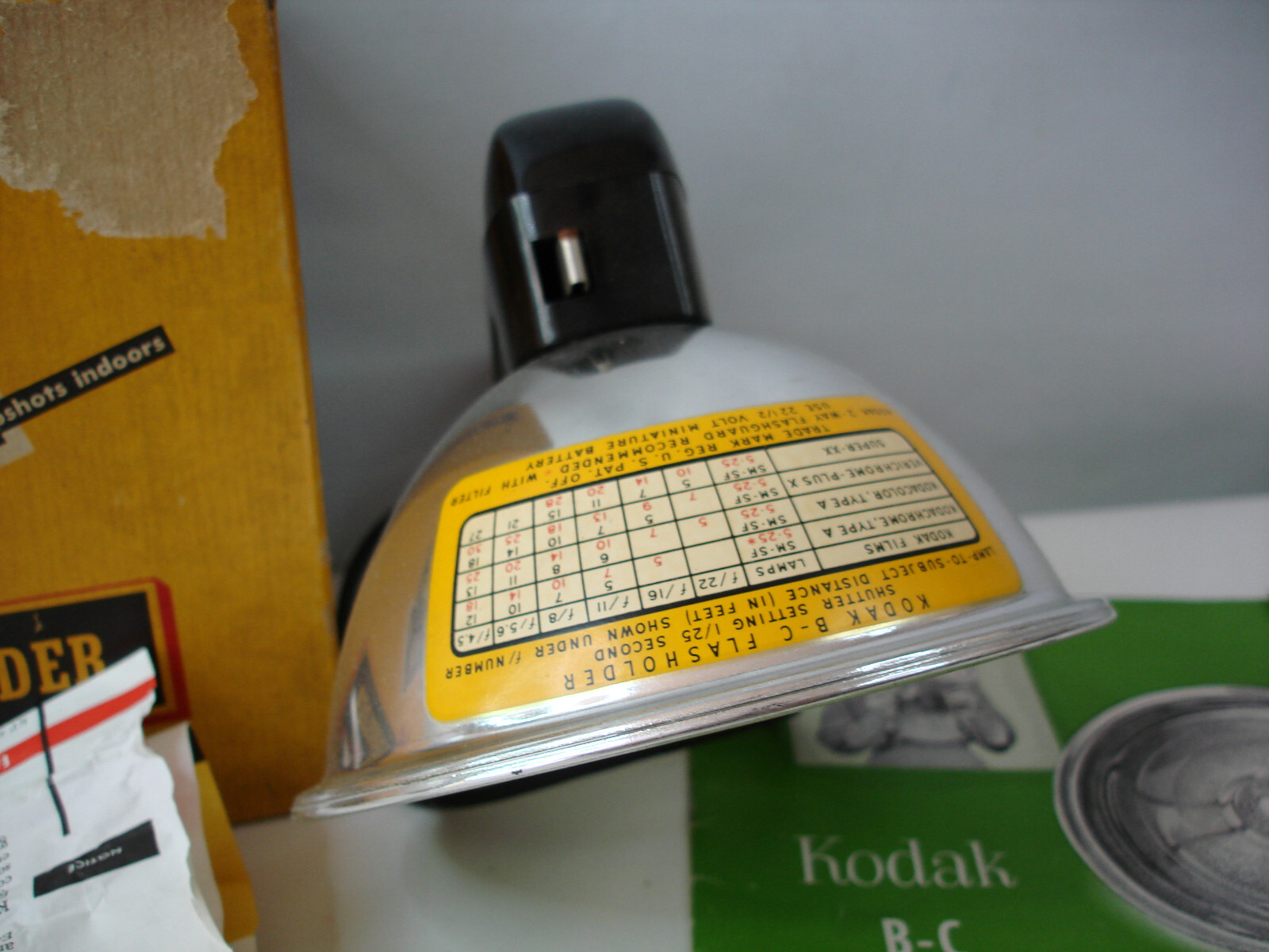 Vintage Kodak B-C Flasholder with Instructions and Box Cool addition Collection