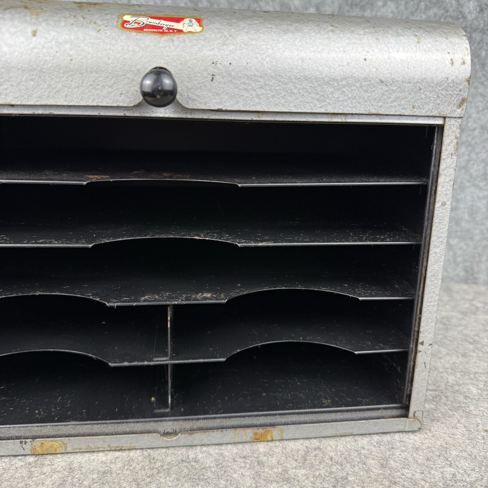 Vintage 50s 60s Brumberger Dark Room Roll Top Storage Box – Made in the USA