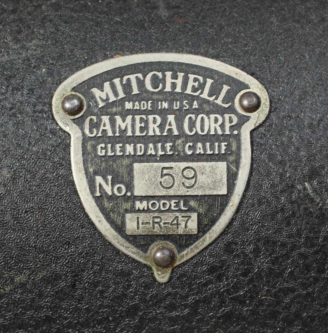 MITCHELL CAMERA MOTOR MODEL 1-R-47 FOR 35MM MOVIE CAMERA 110V 60 CYCLE PHASE 1