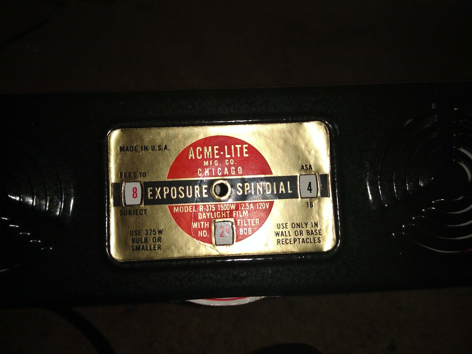 Vintage ACME Mov-E-Lite Light Bar With Hard Case