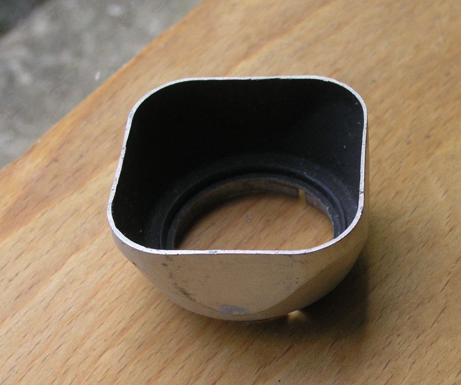 original 32mm push fit slip on square franka badged lens hood shade TLR 6×6