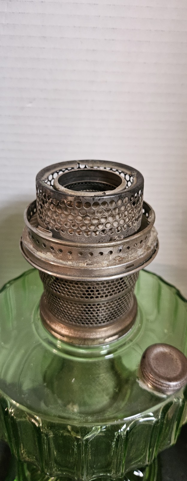 Lot Of 2 VTG 30s Aladdin Nu-Type Model BGreen Oil Lanterns See Pics Great Vtg Co