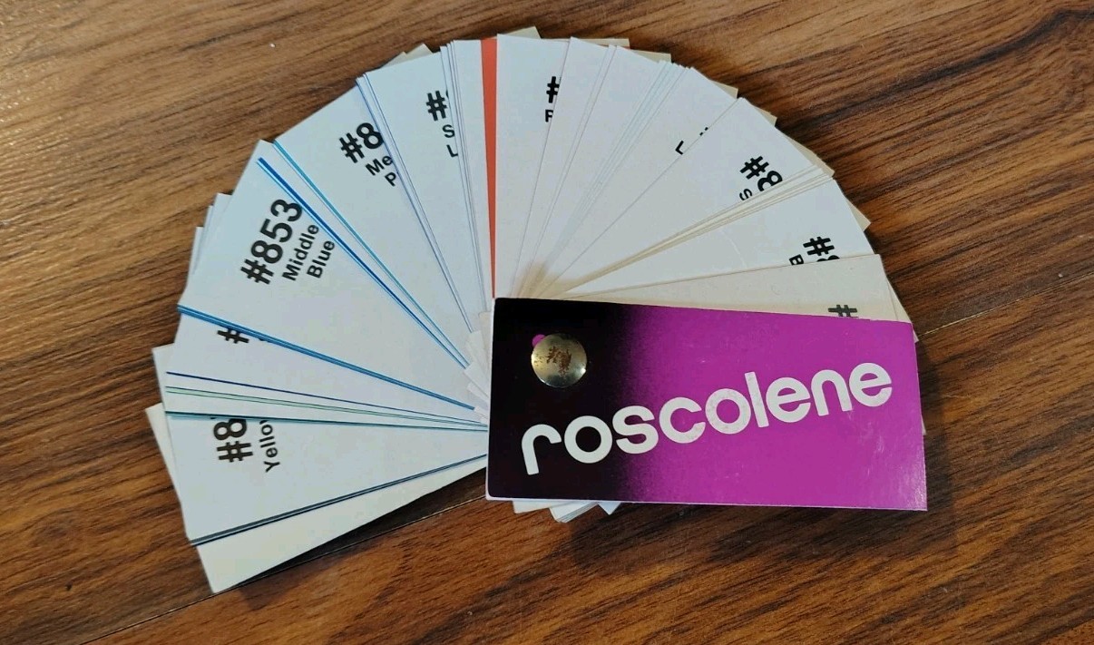 Vintage Roscolene Transparent Color Filter Swatchbook Samples