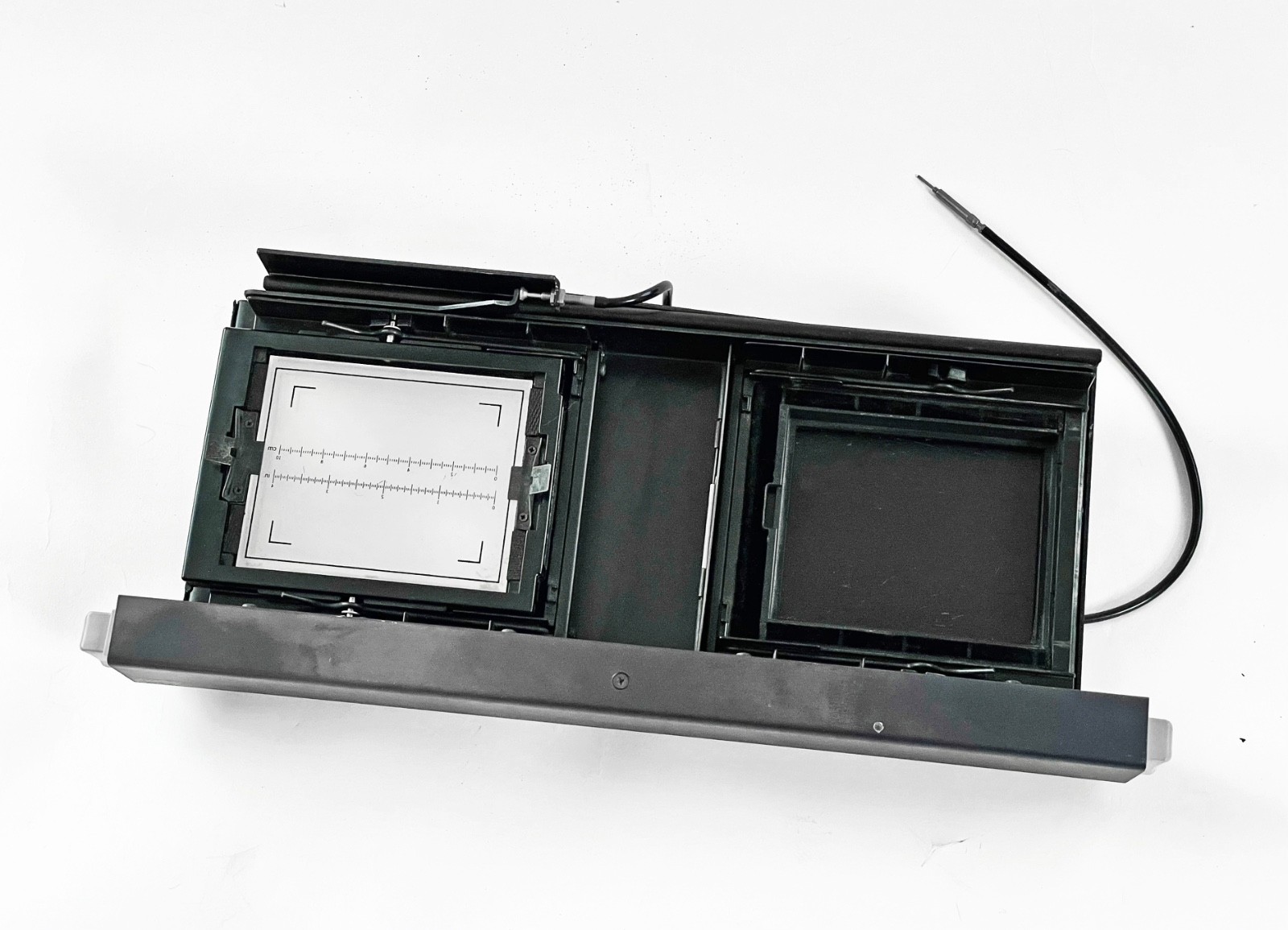 POLAROID MP-4 4X5/PACK SYSTEM: SLIDING 4X5 PLATFORM, 2 LENSES, 2 HOLDERS, MORE+