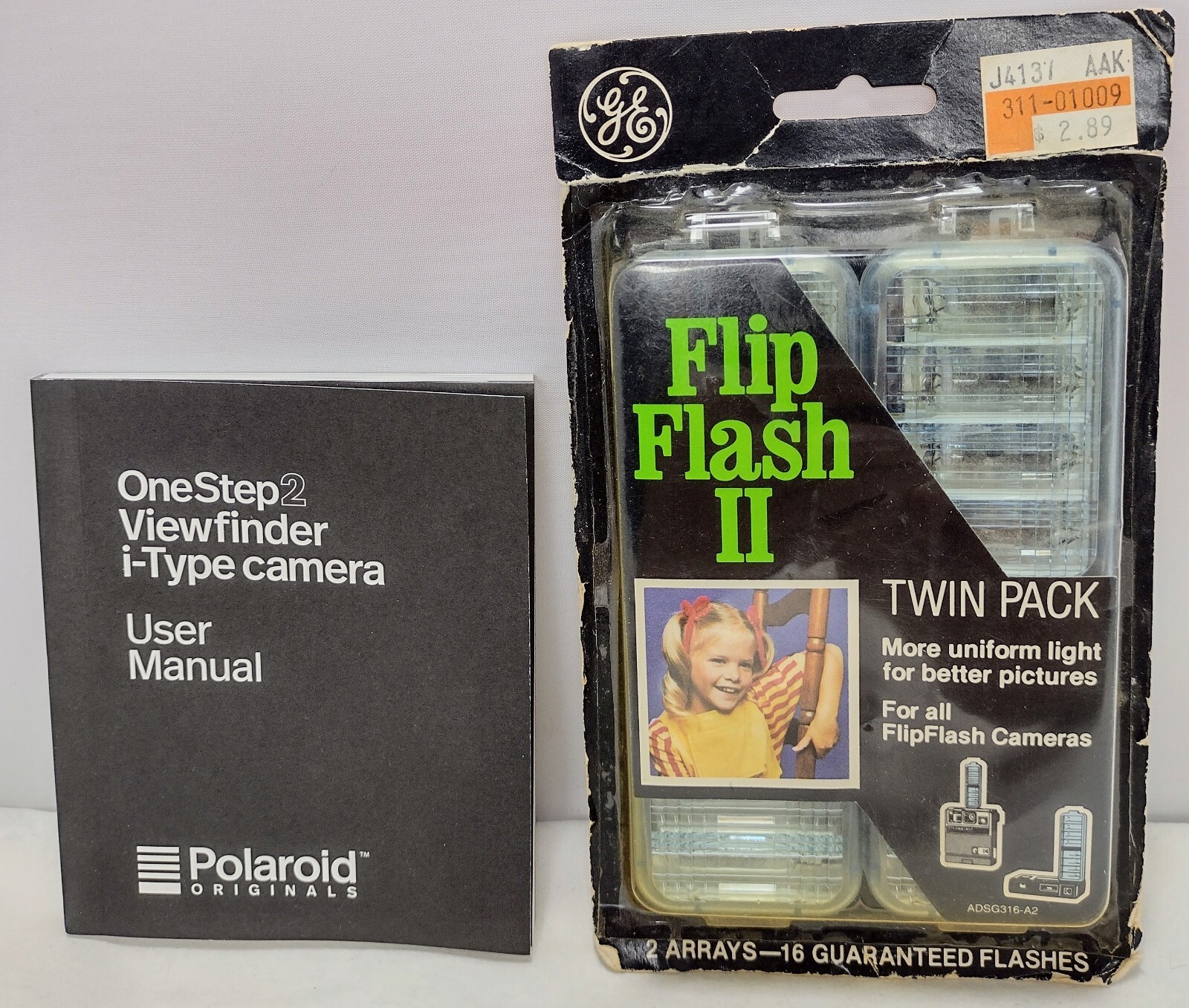 GE Flip Flash II 2 Twin Pack Flash Packs & One Step 2 i-Type Camera Manual