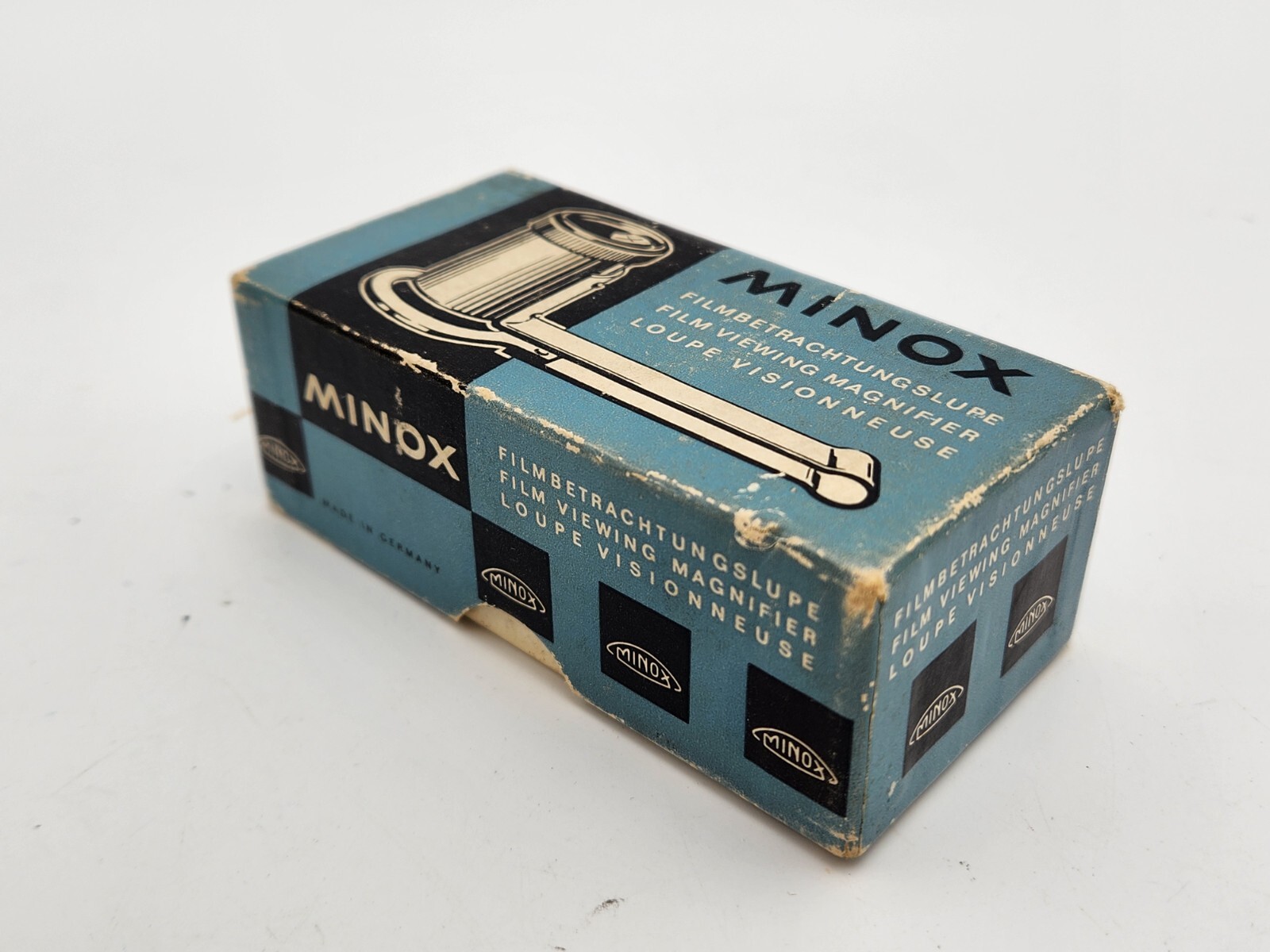 Minox Subminiature Film Viewing Magnifier Loupe w/ Original Box & Foam