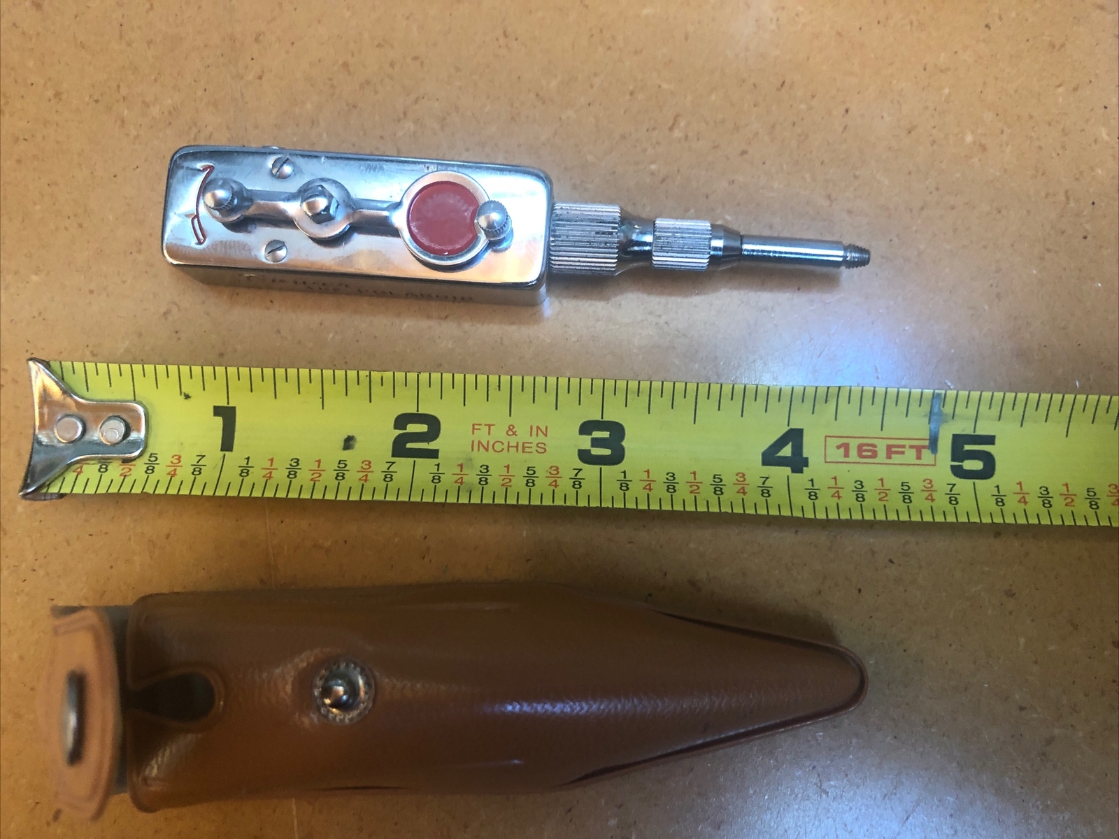 Vintage Bower For Polaroid Chrome Camera Self Timer w/Case Tested Excellent Cond