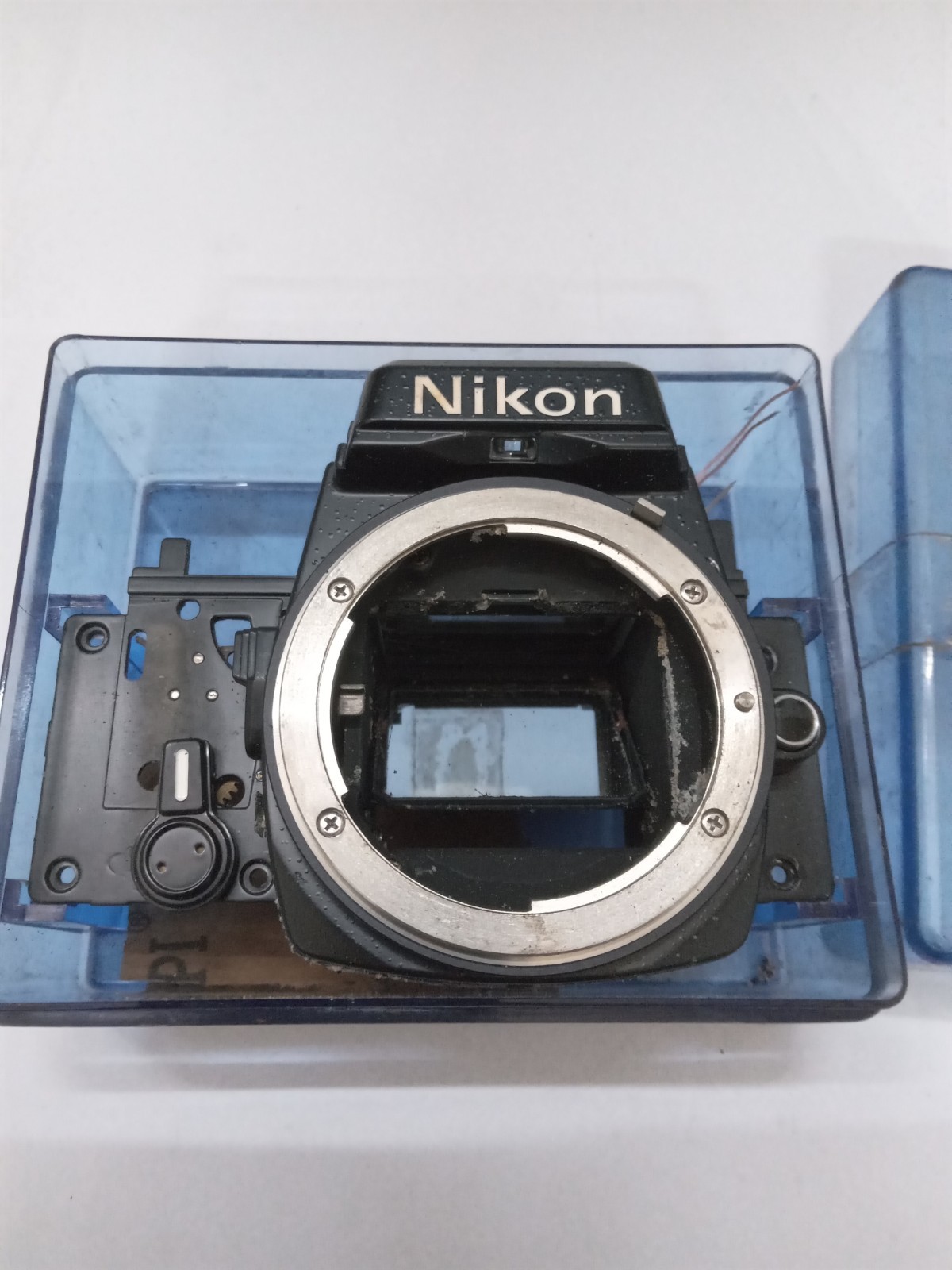 New Old Stock Black Nikon FE Front Bezel W Mirror Spare Part