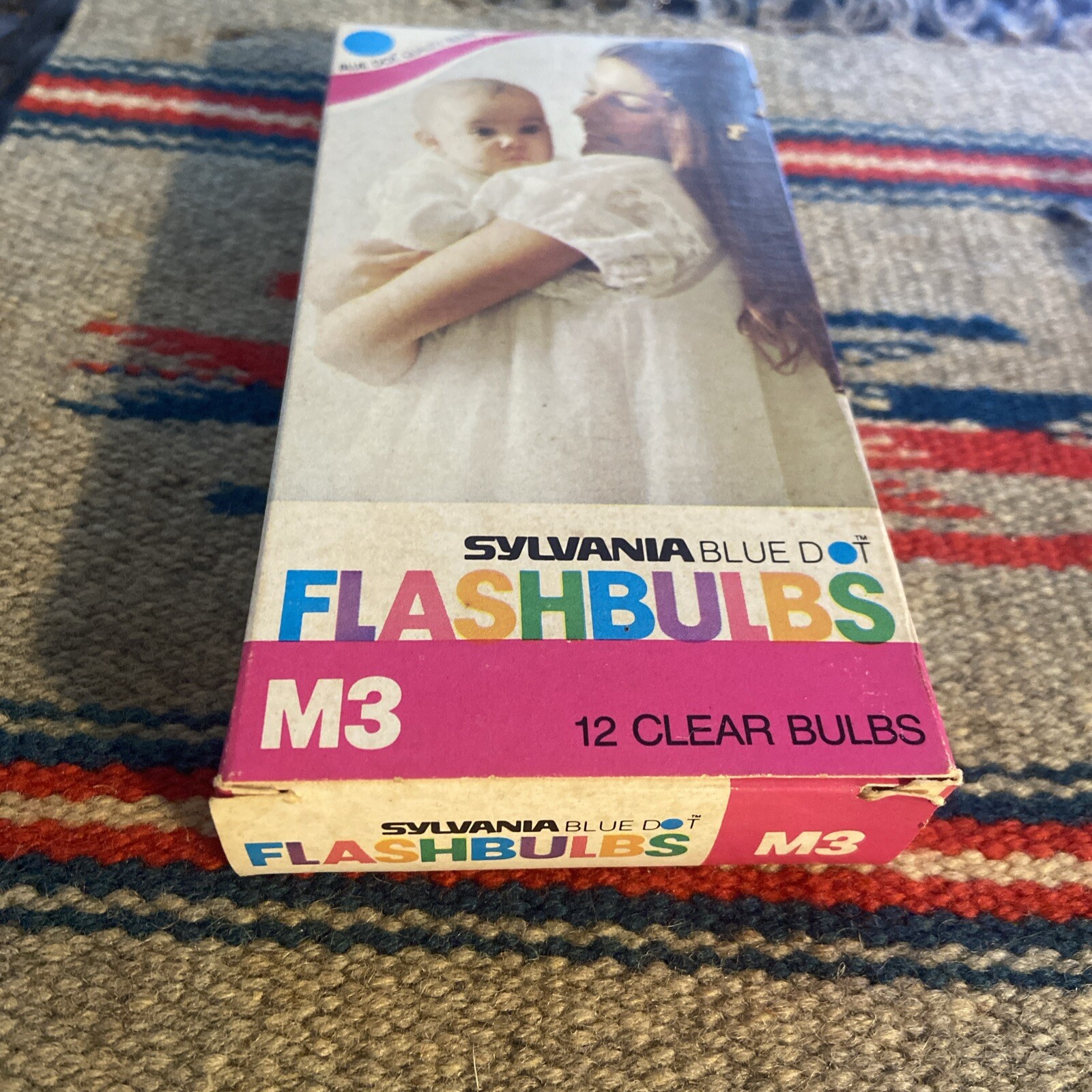 Vintage Sylvania M3 Blue Dot Clear M3 Flashbulbs NOS. 12 Bulbs