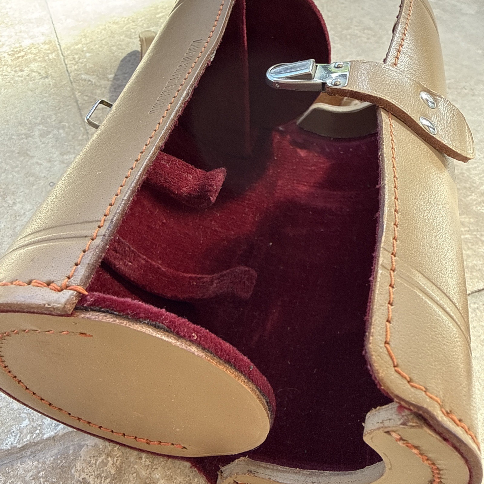 ✅ ALPA ALNEA REFLEX ORIGINAL LEATHER HARD CASE 7 X 3 Mint- Condition