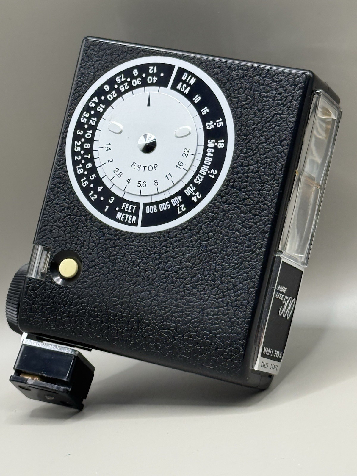 Acme Lite 500 Camera Flash Model 245A Solid State (Vintage) WORKS!