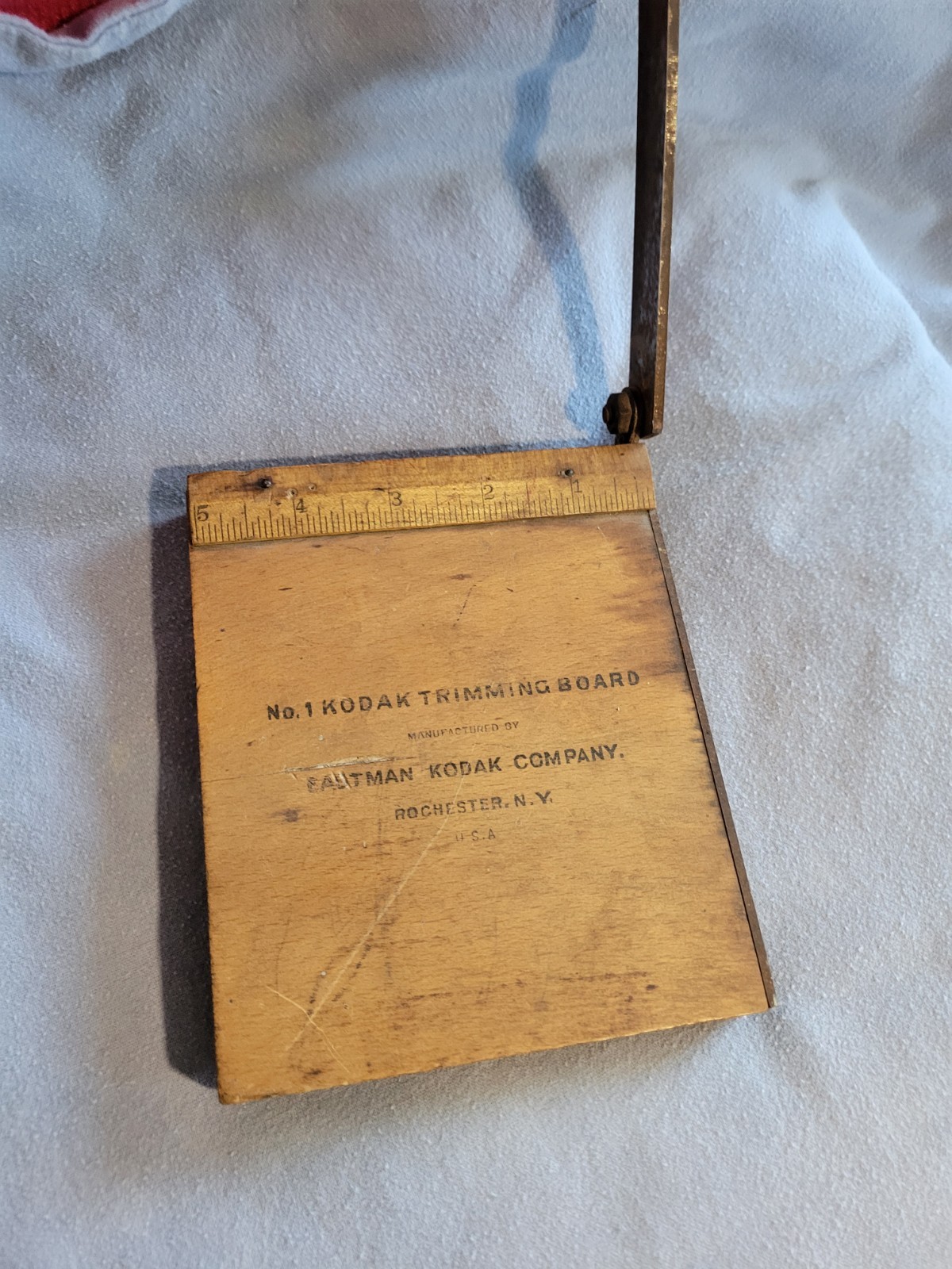 Vintage No. 1 Kodak Trimming Board Negative Cutter Photo Film Darkroom Tool