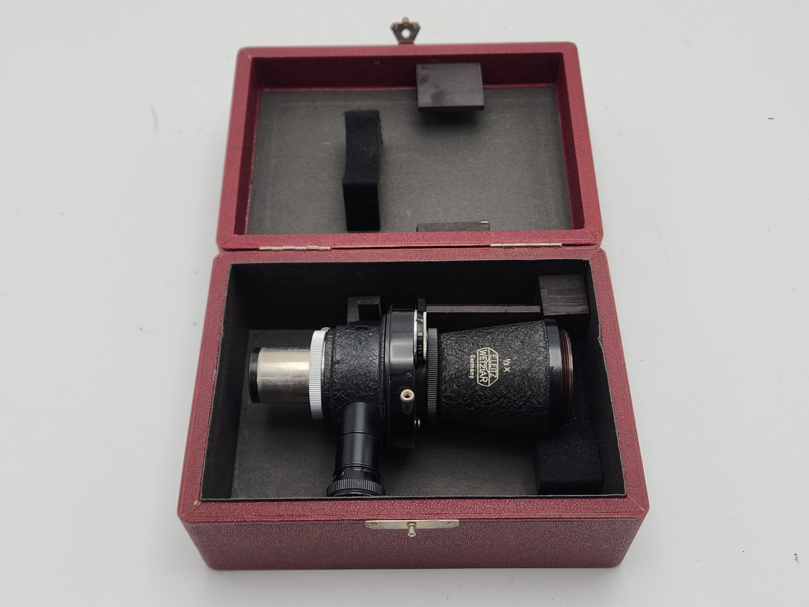 Leica Leitz MIKAS Micro-Isbo Microscope Attachment 1/3x & Box 39mm M39 L39 Mount