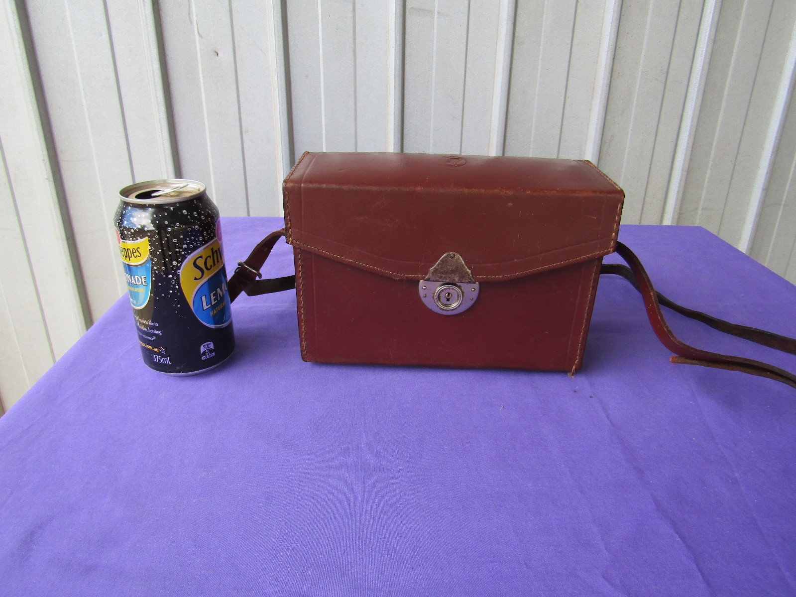 Leather Camera Case with Carry Strap Zeiss 1940s Vintage