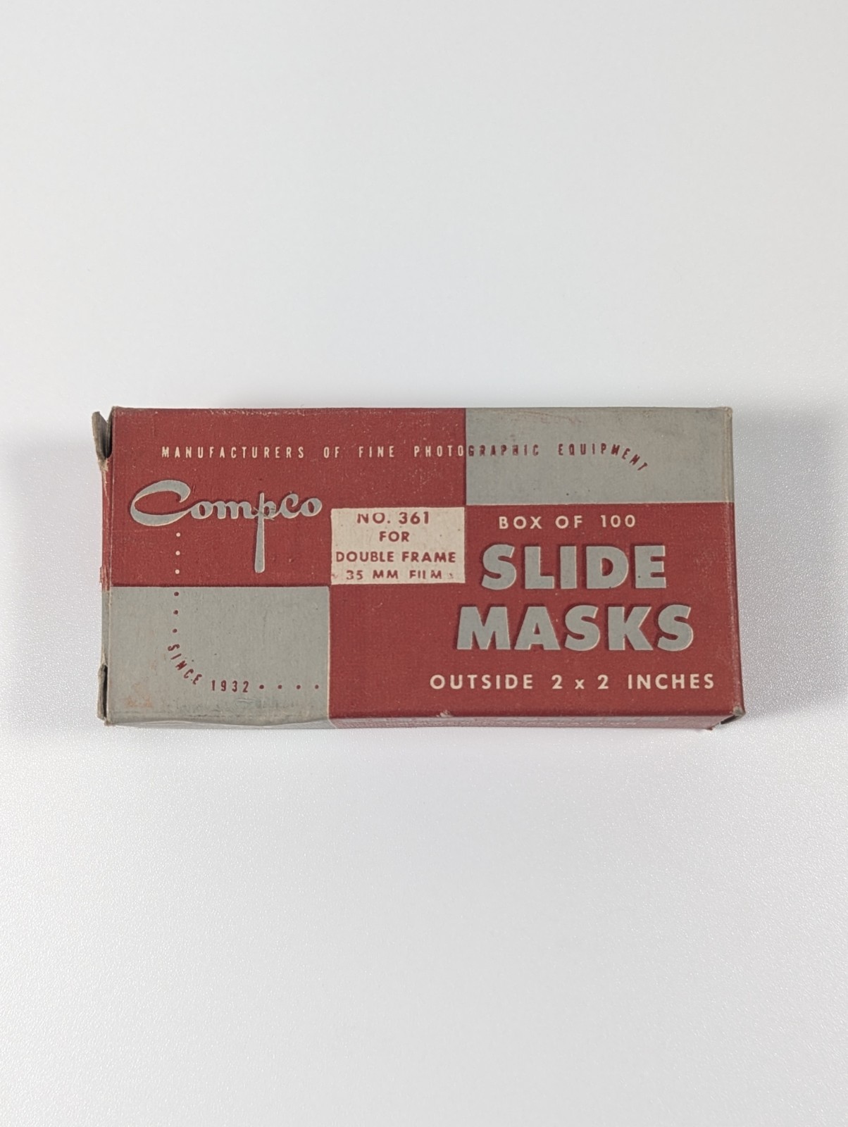 Vintage Compco No. 361 Slide Mask for 35mm Film , Box of 100