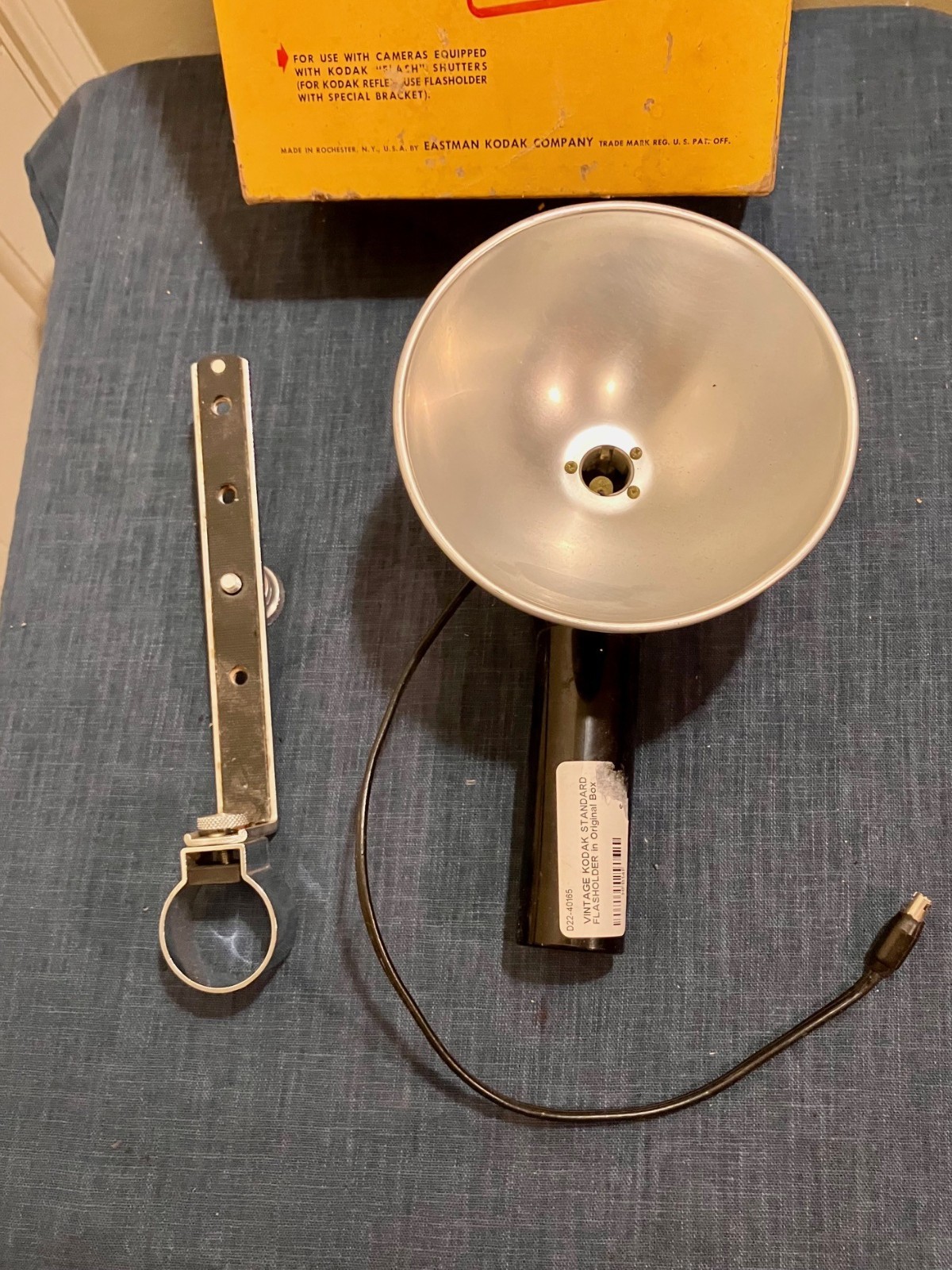 Vintage Kodak Flash Holder With Bracket for Kodak Reflex Original Box NOS