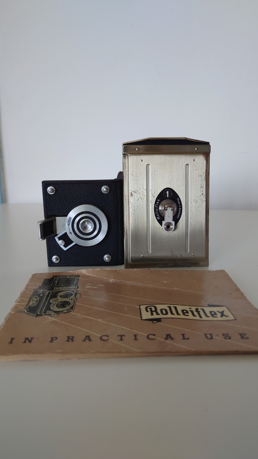Vintage Rolleiflex Accessories w/ Manual Mid-Century Photography
