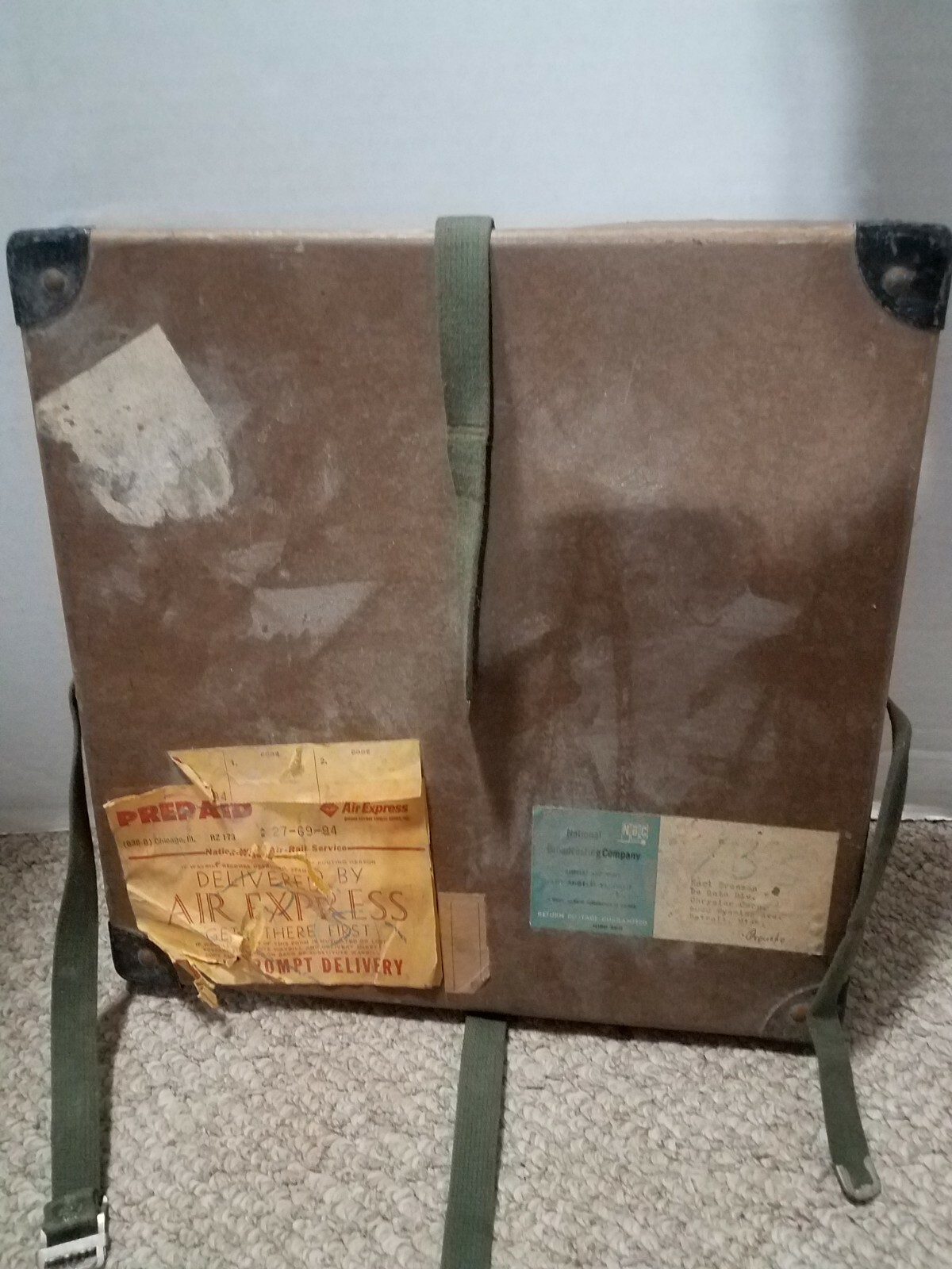 VTG NBC Groucho Marx DESOTO 16mm Movie Film Reel Shipping Case – Fiberboard USA