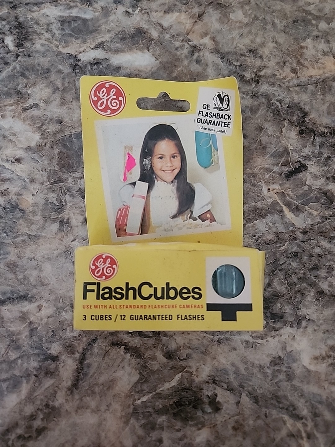 General Electric 3 GE Flashcubes NEW Camera Photo VTG 12 Flashes!