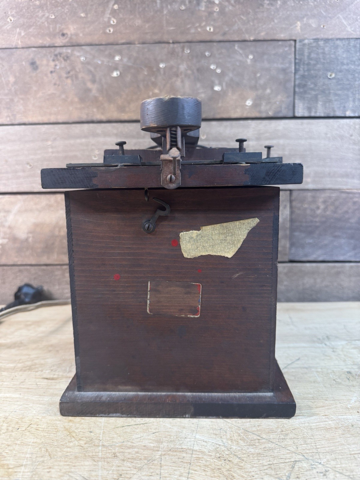 Antique Wooden Photo Light Box Film Developer