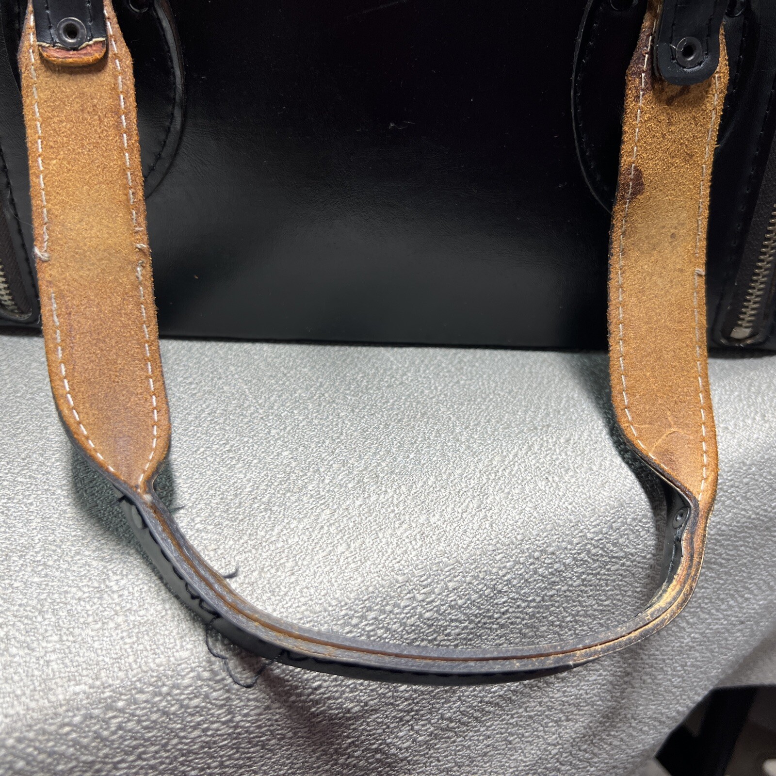 VINTAGE KALI-BAG BLACK LEATHER LARGE CAMERA BAG KALIMAR IN JAPAN