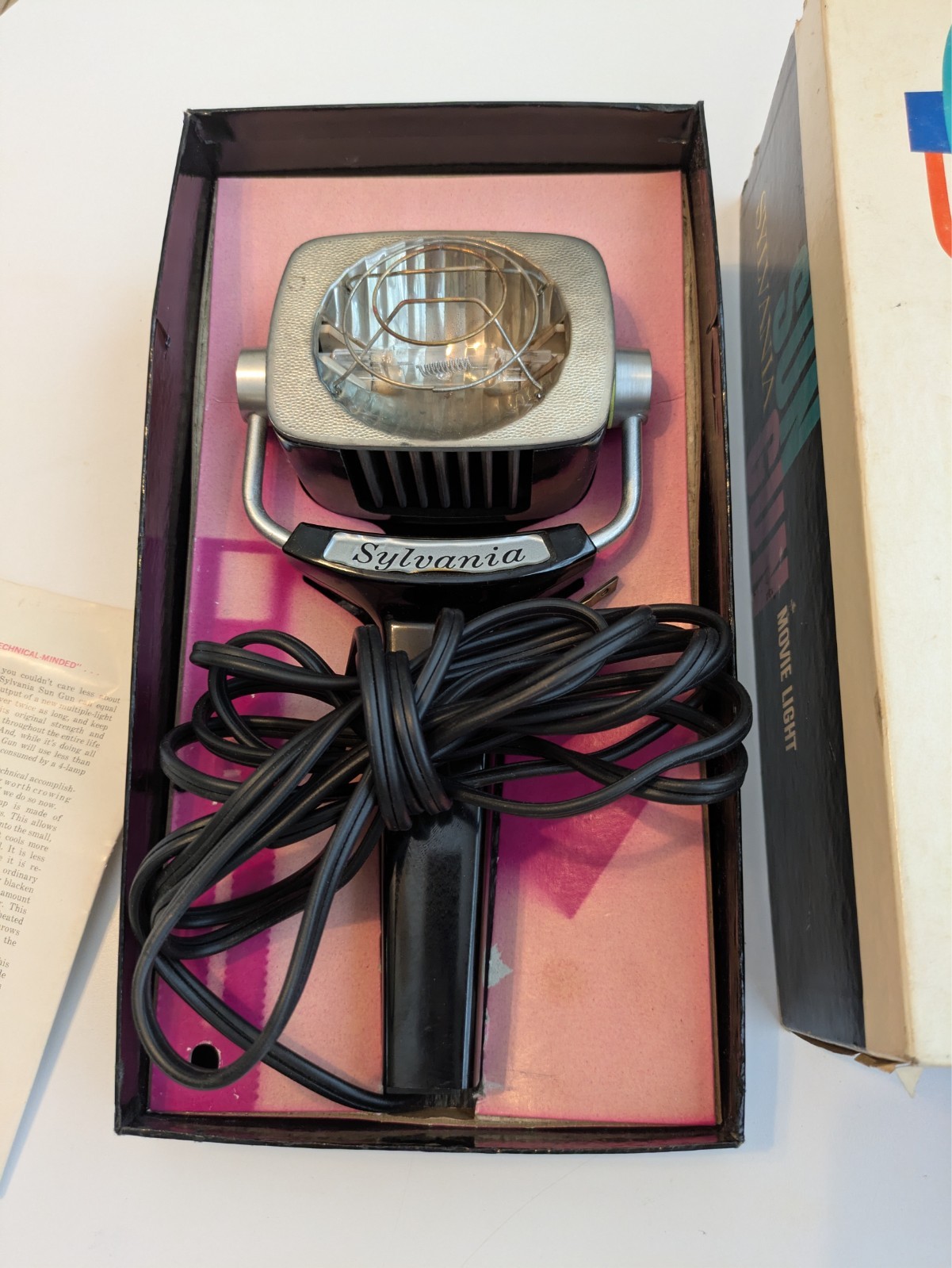 Film, Cinema Vintage Sylvania movie Light original box