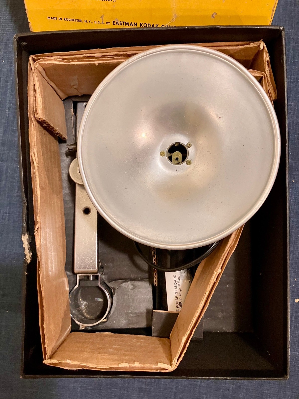 Vintage Kodak Flash Holder With Bracket for Kodak Reflex Original Box NOS