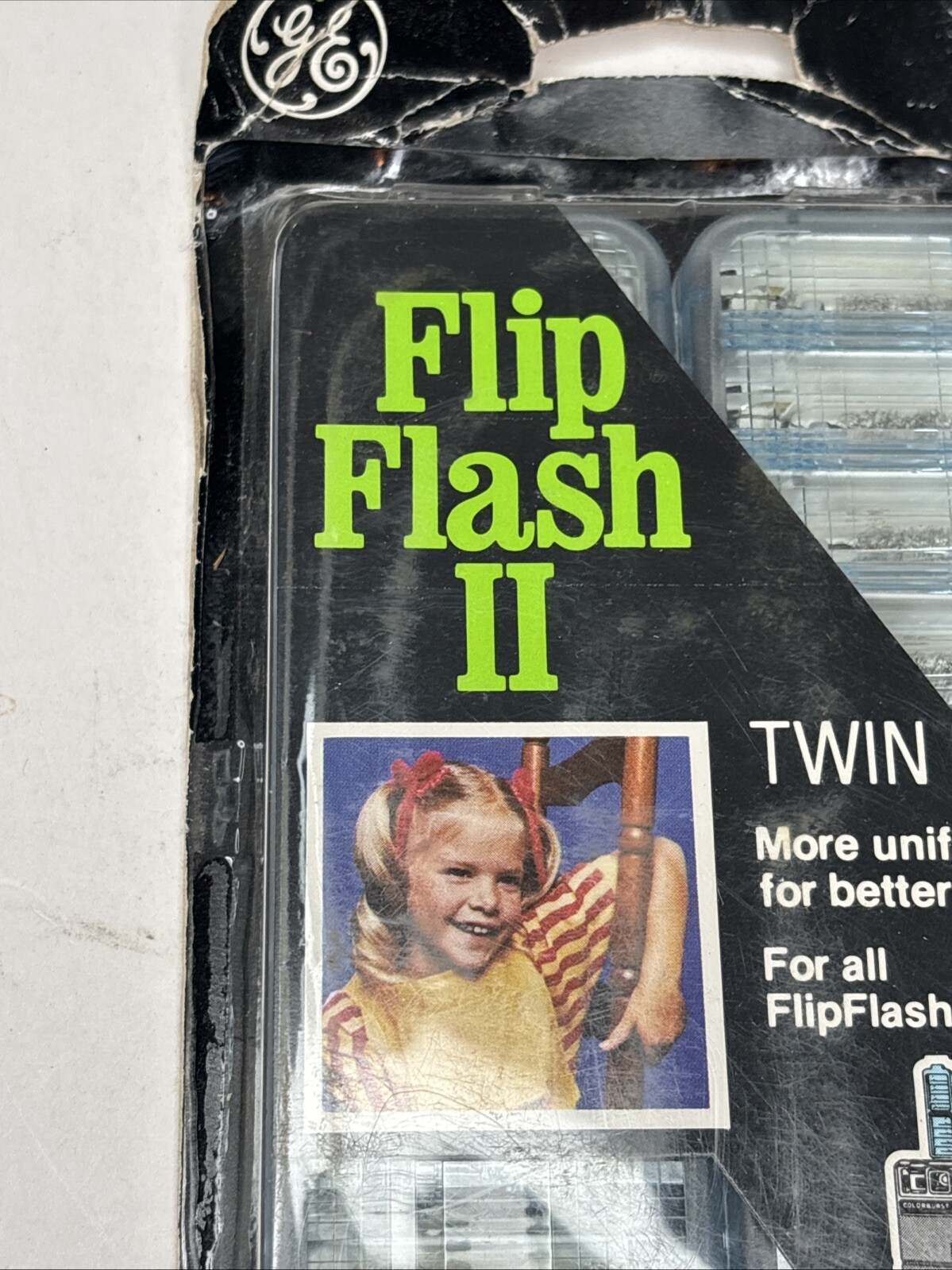 Vintage GE Flip Flash II 2 Twin Pack Flash Packs for FlipFlash Camera